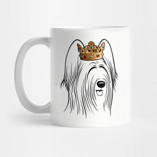 Briard Dog King Queen Wearing Crown Mug